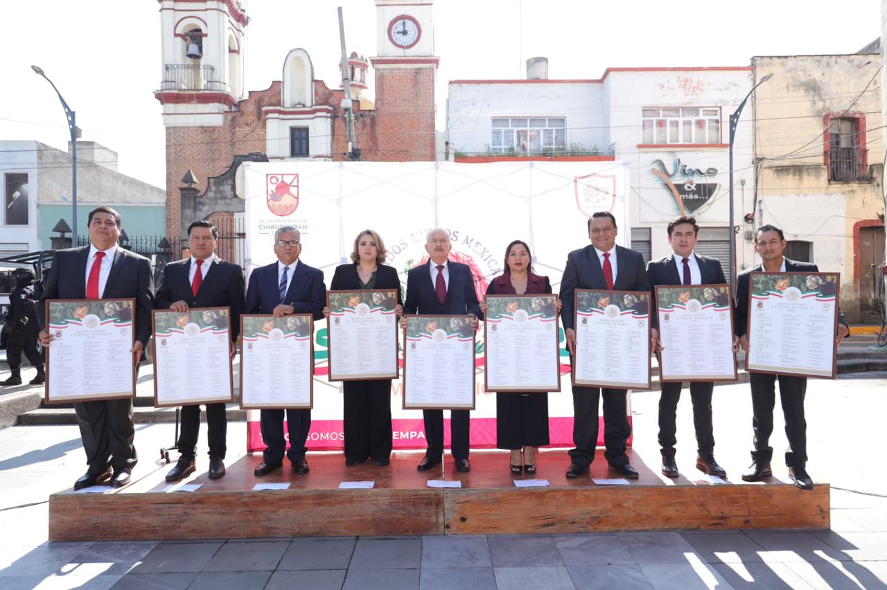 Fija Ayuntamiento de Chiautempan Bandos Solemnes de fiestas patrias